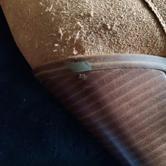 Marc Fisher Suede Western Ankle Boots - Tan - Picture 4 of 6